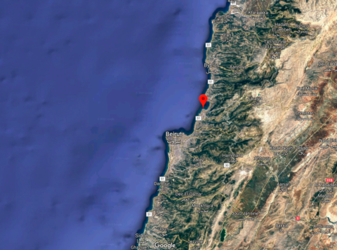 Libanon kaart
